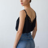Jamie Haller - The Deep V Cami in Black