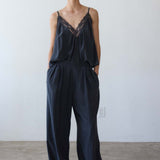 Jamie Haller - The Deep V Cami in Dark Grey