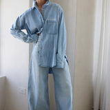Jamie Haller - The Baggy Jean in Ice Indigo