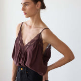 Jamie Haller - The Deep V Cami in Burgundy
