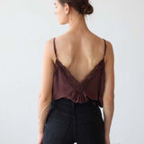 Jamie Haller - The Deep V Cami in Burgundy