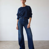 Jamie Haller - The Crease Jean in Distressed Dark