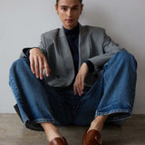 Jamie Haller - The Buckle Loafer in Brown