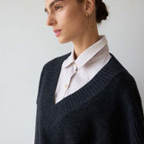 Jamie Haller - The Sweater Vest in Charcoal