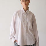 Jamie Haller - The Weekend Shirt in Tan Stripe