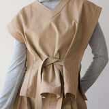 Jamie Haller - The Triple Pleat Pant in Tan