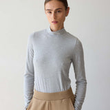Jamie Haller - The Mock Neck in Heather Grey