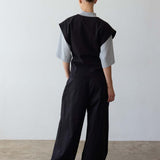Jamie Haller - The Triple Pleat Pant in Black