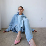 Jamie Haller - The Baggy Jean in Ice Indigo