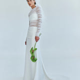 Christopher Esber - Veiled Tulle Overlay Gown