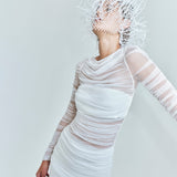 Christopher Esber - Veiled Tulle Overlay Gown