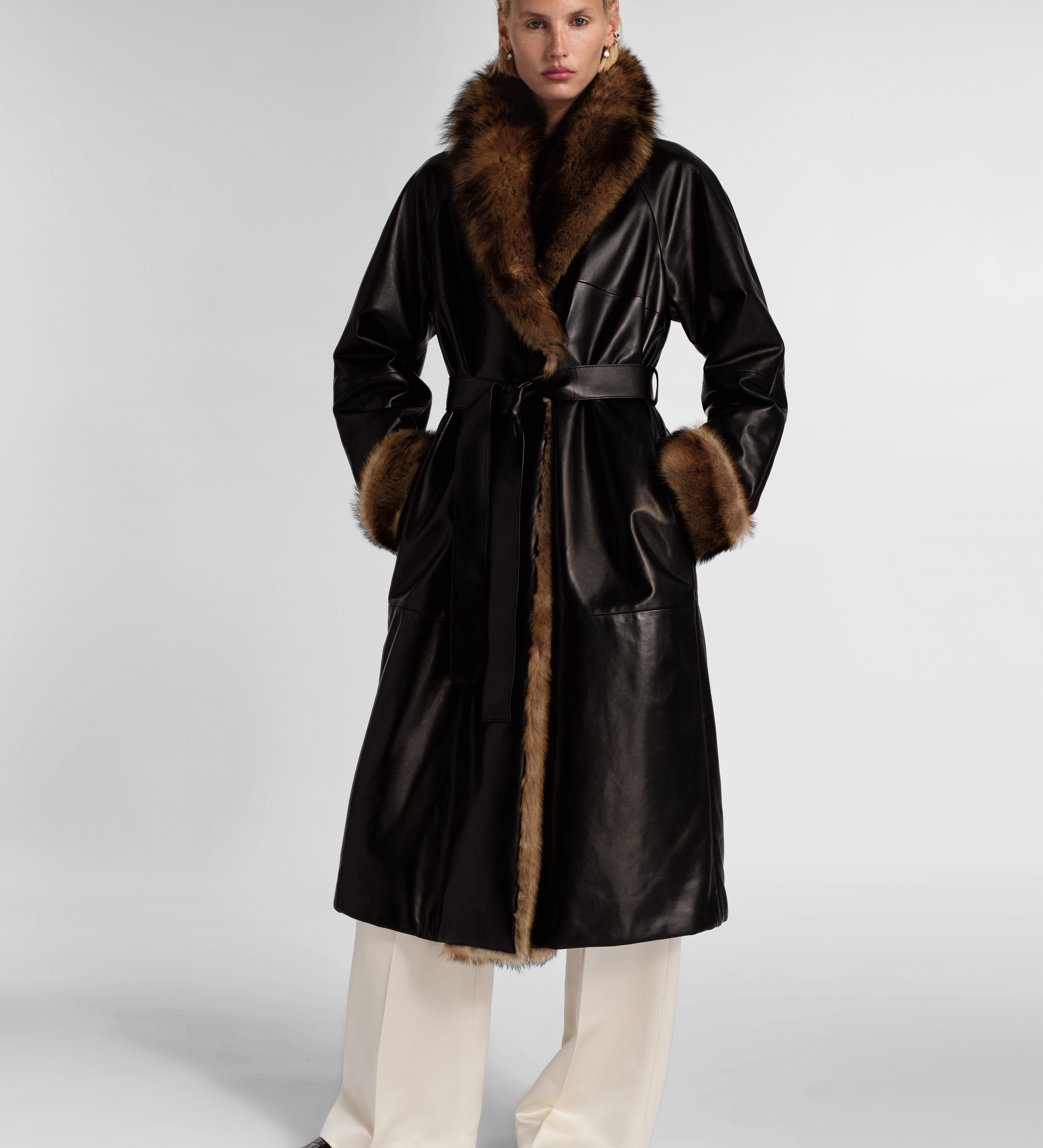 Aflalo - Fovea Coat in Leather