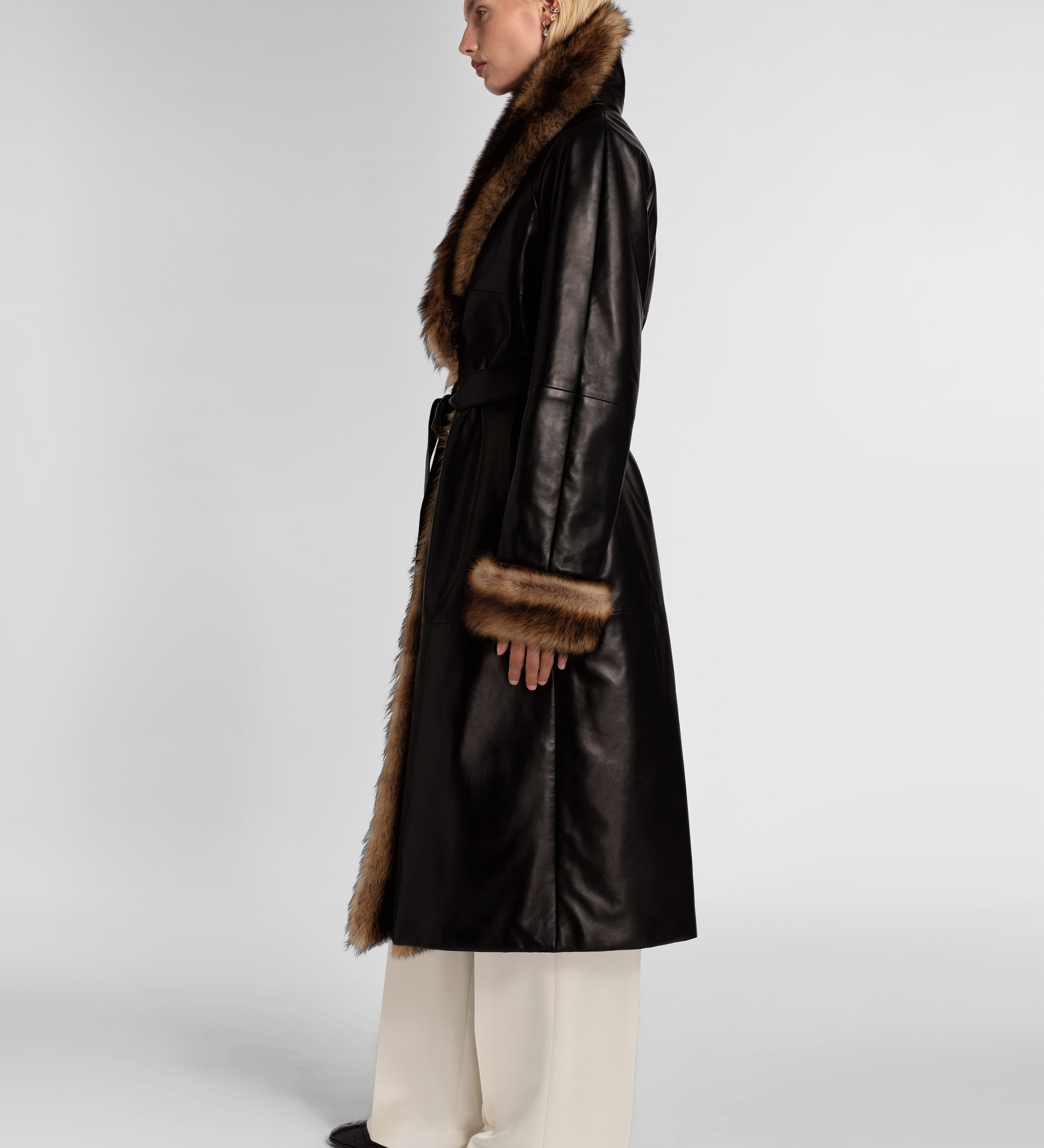 Aflalo - Fovea Coat in Leather