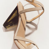 Veronica Beard - Lanaya Suede Ankle - Wrap Sandal