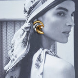 Veronica Beard - Vintage Two Tone Clip On Earrings