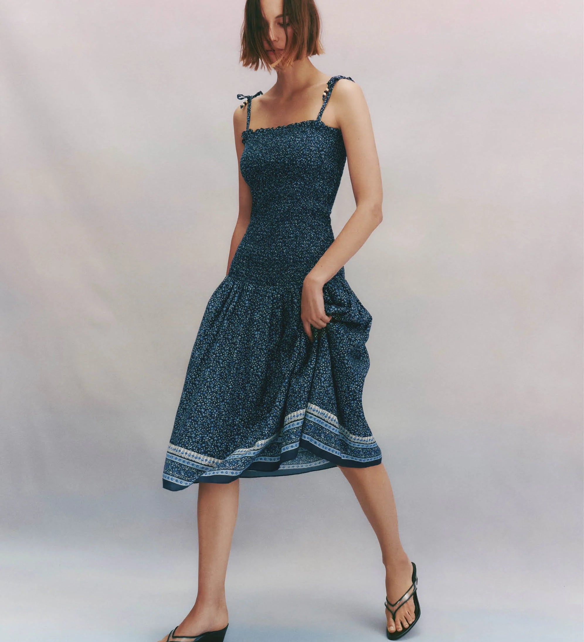 Veronica Beard - Marietta Smocked Midi Dress