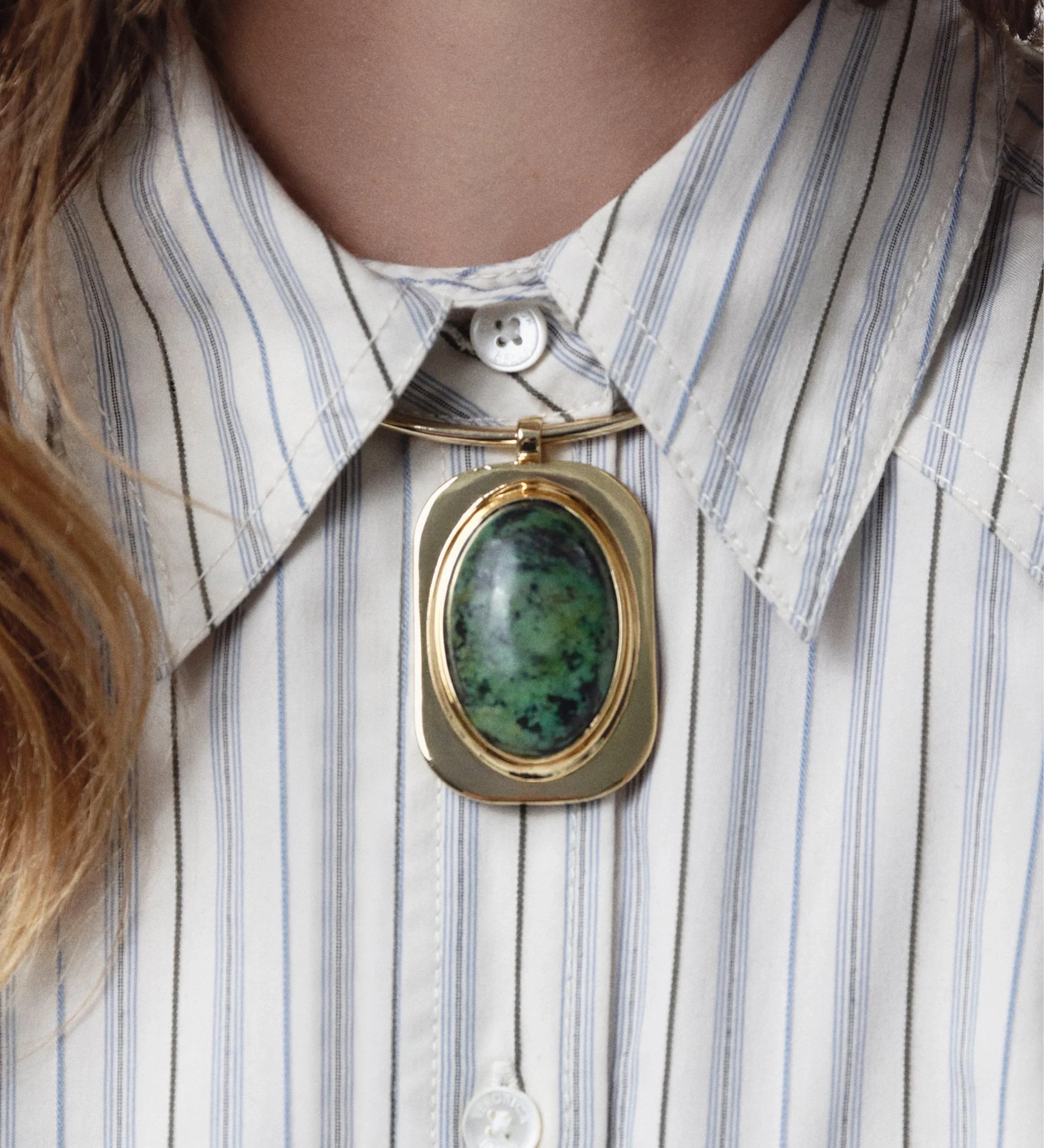 Veronica Beard - Turquoise Cabochon Collar Necklace