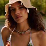 Veronica Beard - Le Bop Shell Raffia Hat