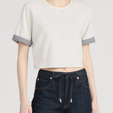 FRAME - The Stripe Cuff Top