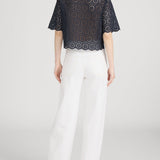FRAME - The Petal Eyelet Shirt