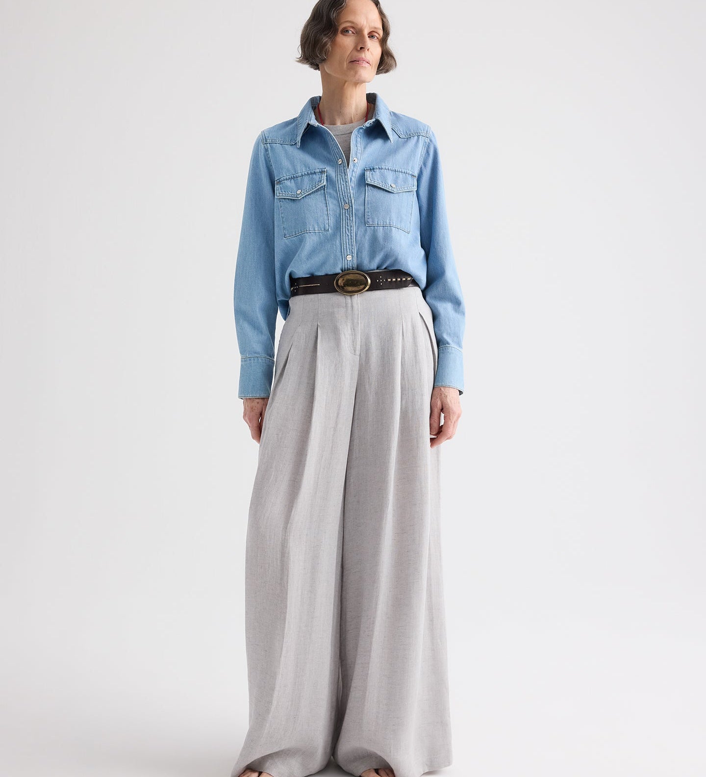 TWP - Drew Pant in Delave Linen