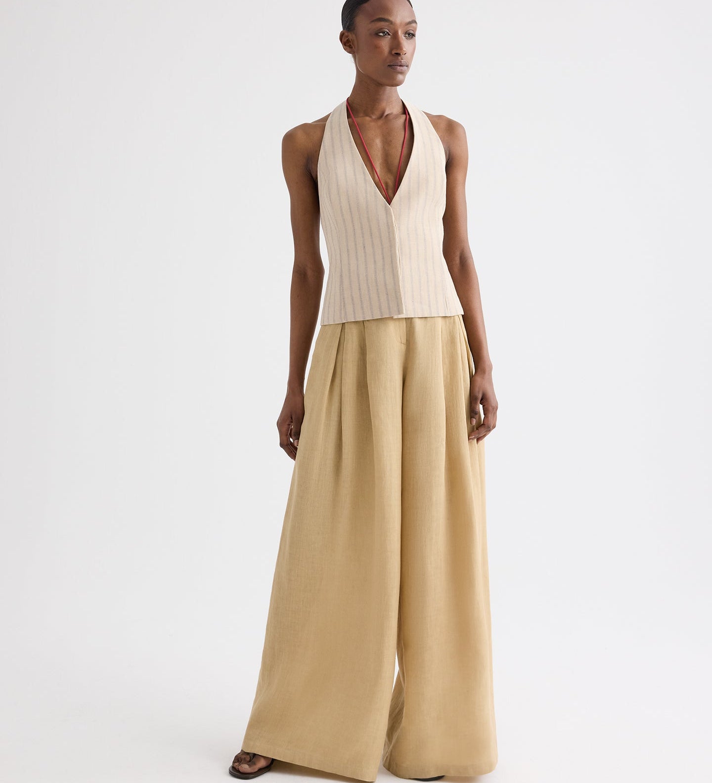 TWP - Drew Pant in Fluid Linen