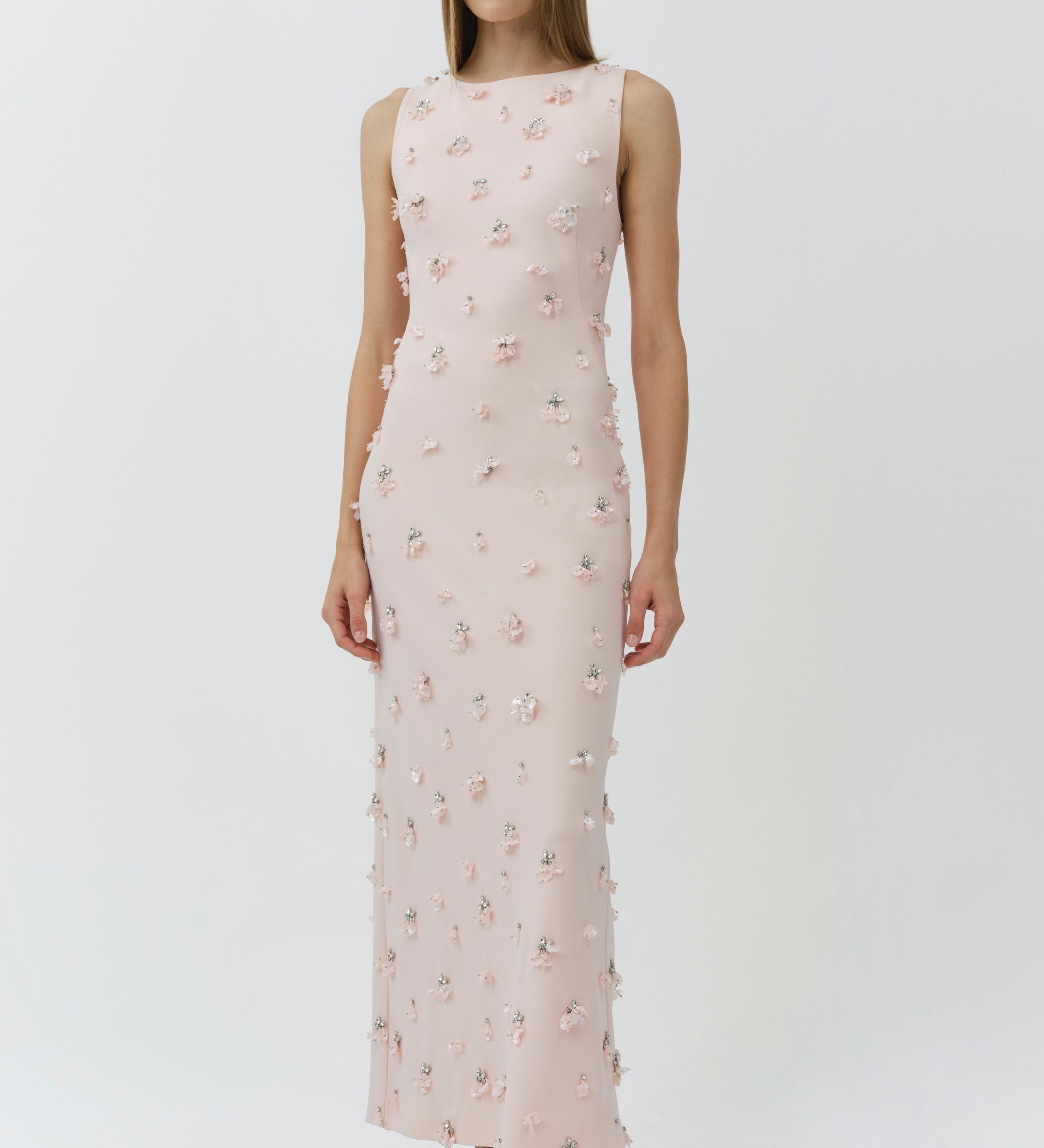 Simkhai - Claudia Embellished Crepe Midi Dress