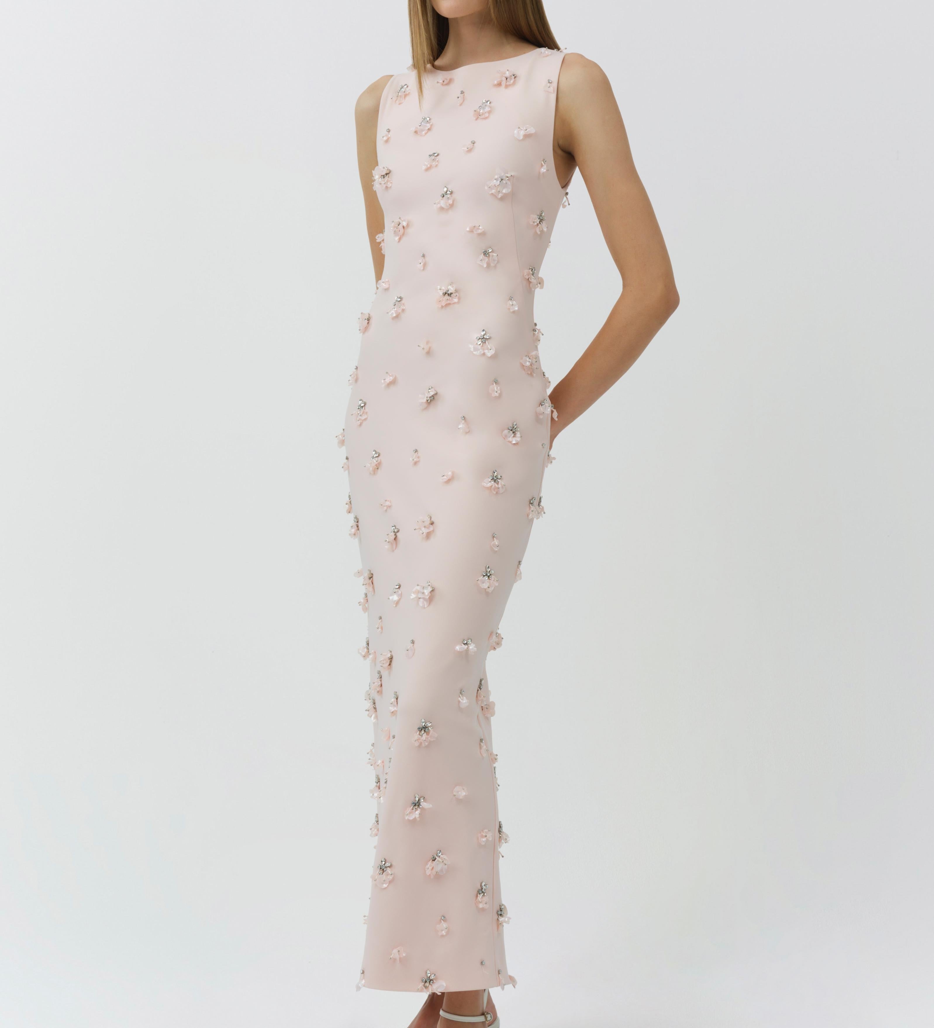 Simkhai - Claudia Embellished Crepe Midi Dress