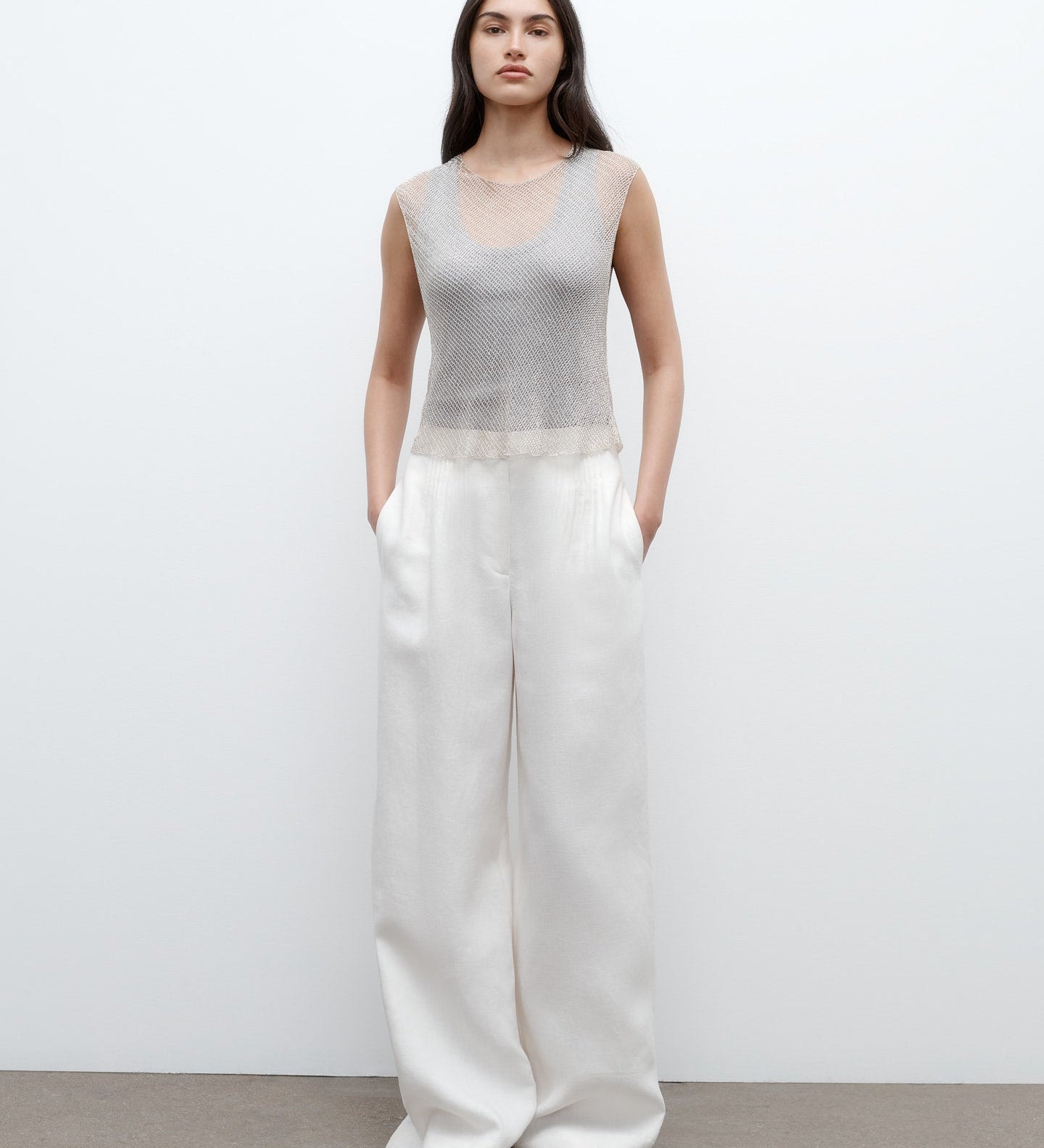 TWP - Chloe Top in Cross Hatch Beading