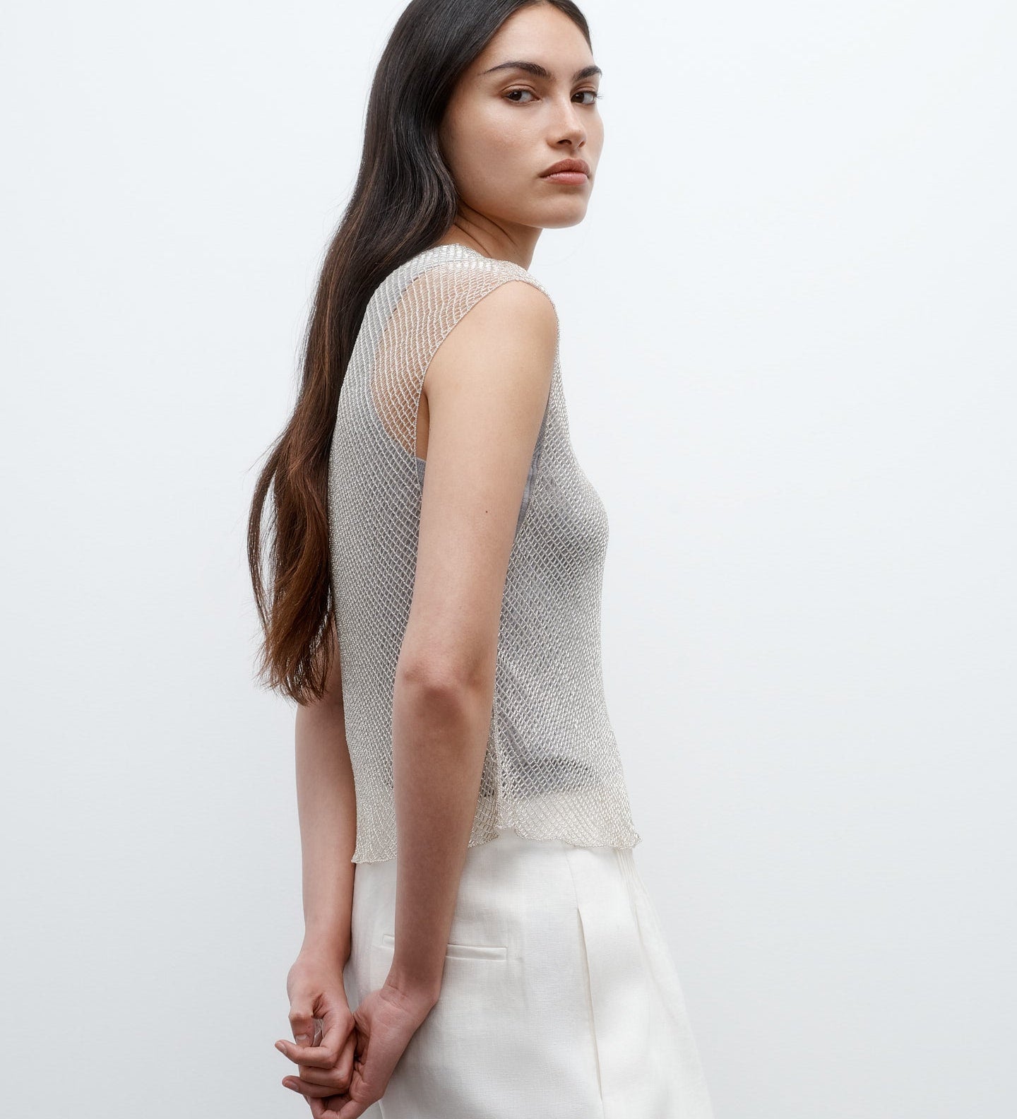 TWP - Chloe Top in Cross Hatch Beading