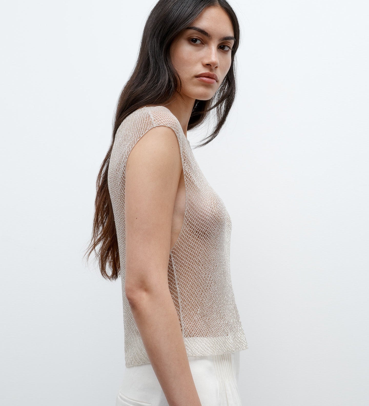 TWP - Chloe Top in Cross Hatch Beading