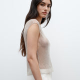 TWP - Chloe Top in Cross Hatch Beading