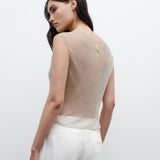 TWP - Chloe Top in Cross Hatch Beading