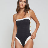 L'AGENCE - Tory Bandeau One-Piece Swimsuit