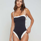 L'AGENCE - Tory Bandeau One - Piece Swimsuit