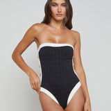 L'AGENCE - Tory Bandeau One-Piece Swimsuit