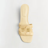Simkhai - Monogram Raffia Block Heel
