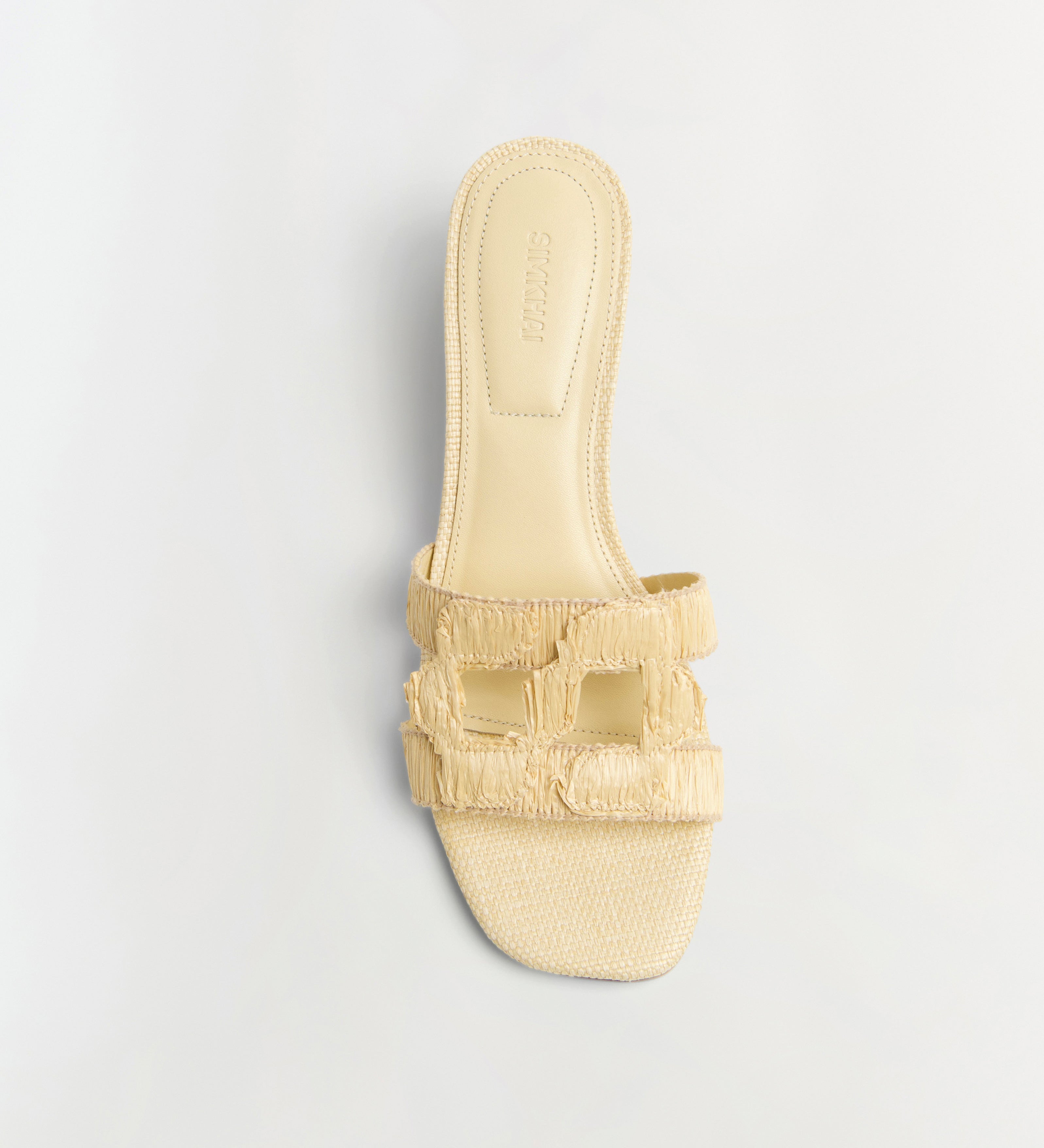 Simkhai - Monogram Raffia Block Heel