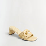 Simkhai - Monogram Raffia Block Heel