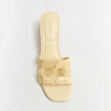 Simkhai - Monogram Raffia Flat Slide