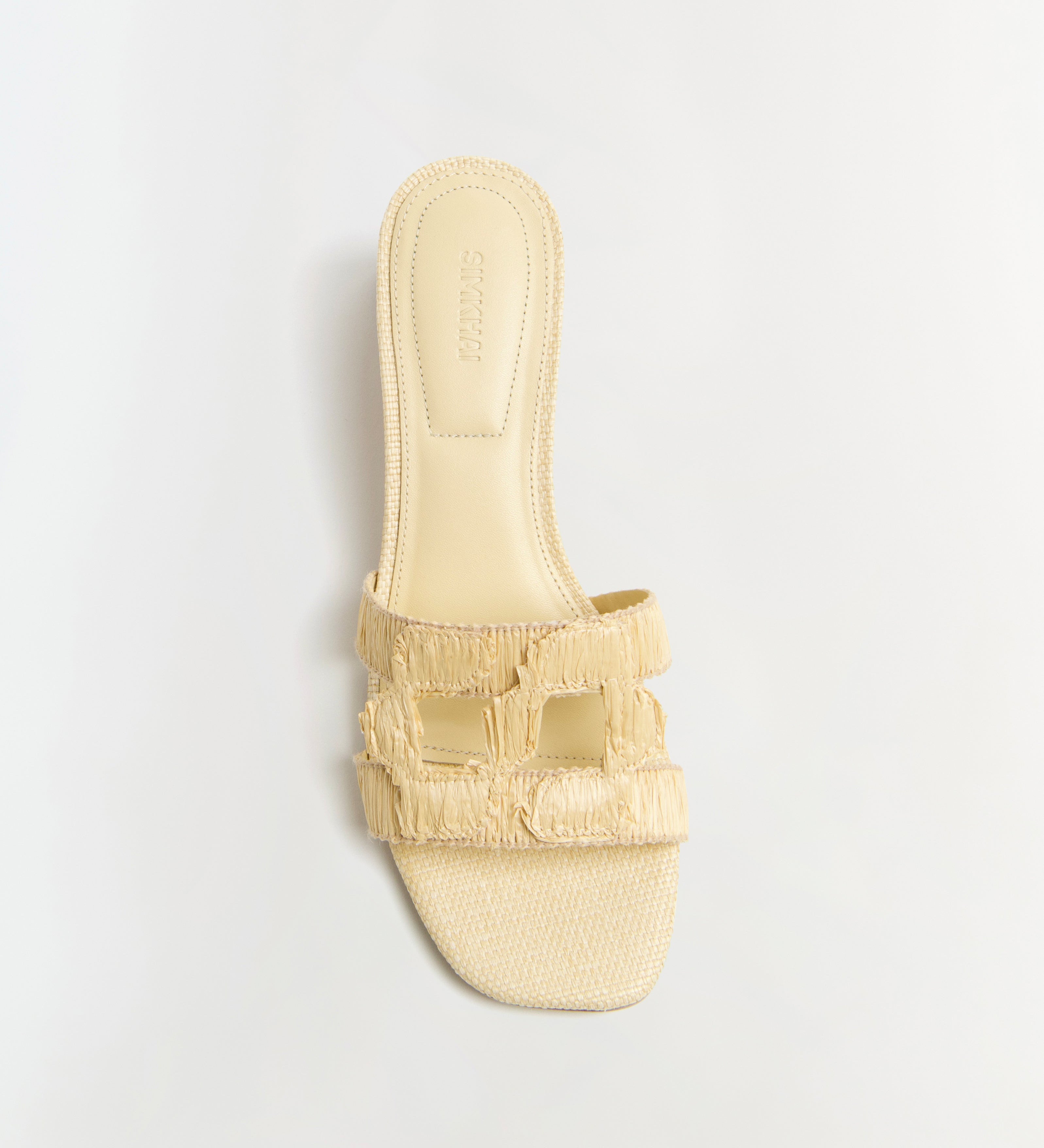 Simkhai - Monogram Raffia Flat Slide