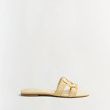 Simkhai - Monogram Raffia Flat Slide