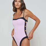 L'AGENCE - Tory Bandeau One - Piece Swimsuit