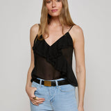 L'AGENCE - Erika Silk Chiffon Camisole