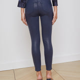 L'AGENCE - Margot Coated Cropped Skinny Jean