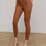 L'AGENCE - Margot Coated Cropped Skinny Jean