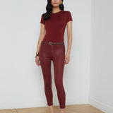 L'AGENCE - Margot Coated Cropped Skinny Jean
