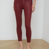 L'AGENCE - Margot Coated Cropped Skinny Jean