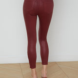 L'AGENCE - Margot Coated Cropped Skinny Jean