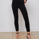 L'AGENCE - Margot Velvet Cropped Skinny Jean